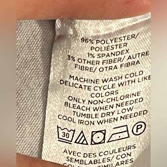 Loft Outlet Size Medium Shimmery Blue Dress good condition - Picture 16 of 16